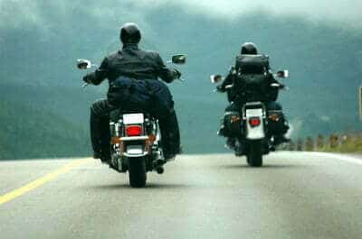 Two motorcyclists