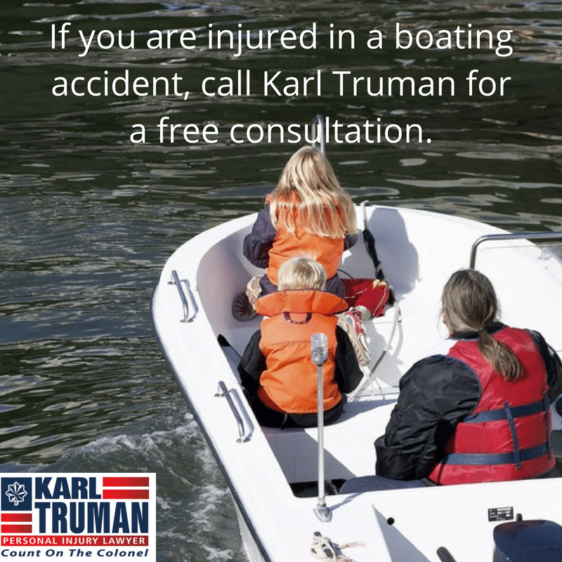 Call a boating accident lawyer if you are injured on the water | Karl Truman Law