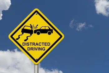 Distracted driving sign