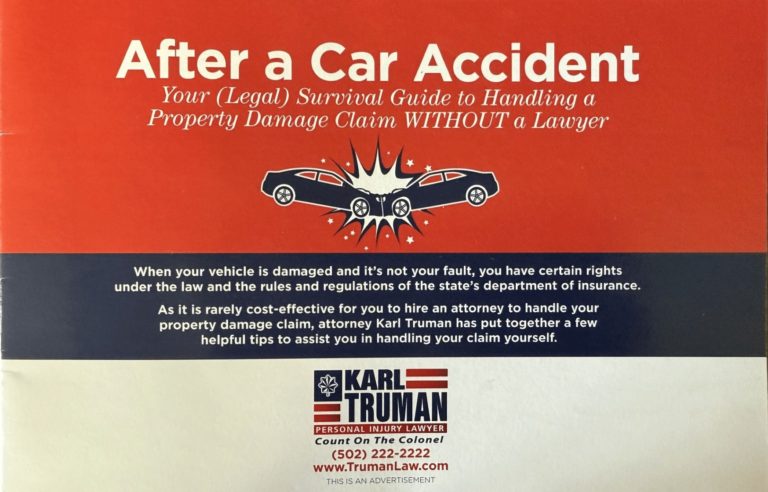 Car accident illustration and legal survival guide by Karl Truman Law.