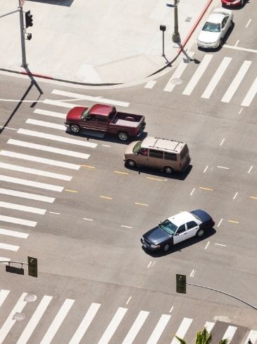 an intersection where a crash took place